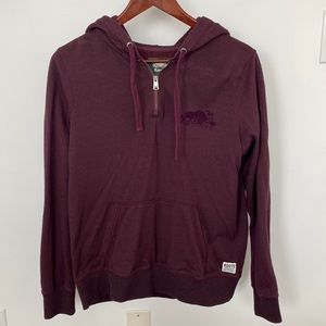 Roots quarter zip hoodie Size M